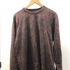 Diesel - Brown Acid Wash LongSleeve Mens Medium